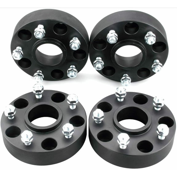 CWA 5x4.25 Hub Centric Wheel Spacers 1.25" Inch AKA 5x108 Compatible with Ford Lincoln 14x1.5 Set of 4