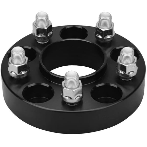 CWA 5x4.5 to 5x5 Wheel Adapters Hub Centric 1" Inch Compatible with Jeep to use JK JL Wheels on TJ YJ Hubs 1/2x20 Grade 12.9 Studs One Piece