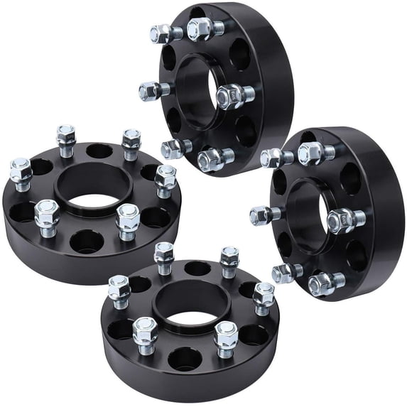 CWA 6x5.5 Wheel Spacers Hub Centric 1.5" Inch 2019 and Newer Compatible with Ford Ranger 93.1cb Grade 12.9 Studs Set of 4