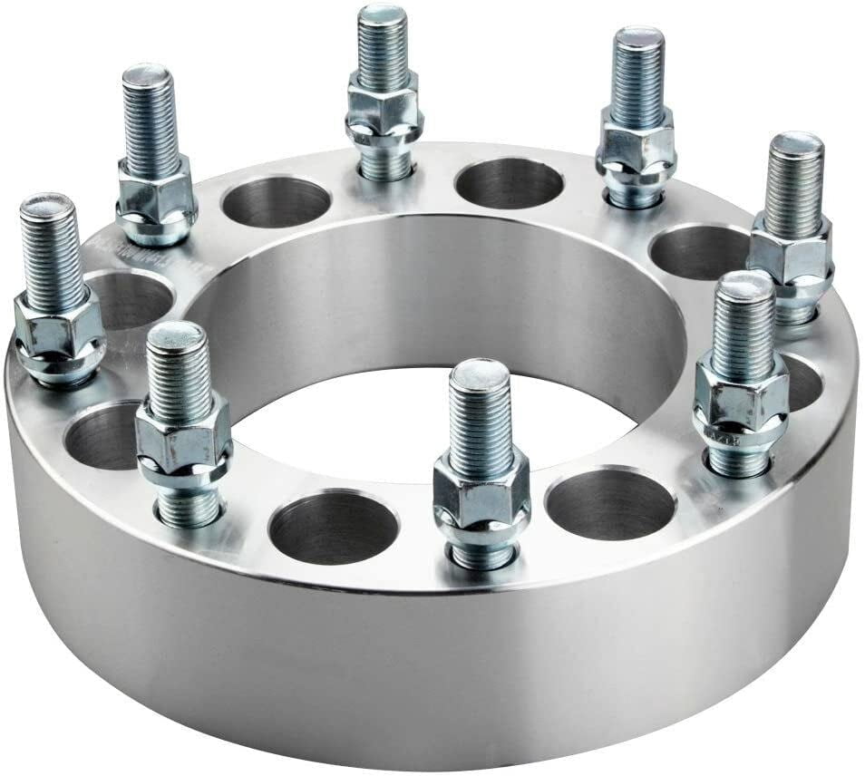 3" (76mm) Wheel Spacers 8x200 To 8x200 For Ford F-350 RAM 3500 Dually - 14x1.5