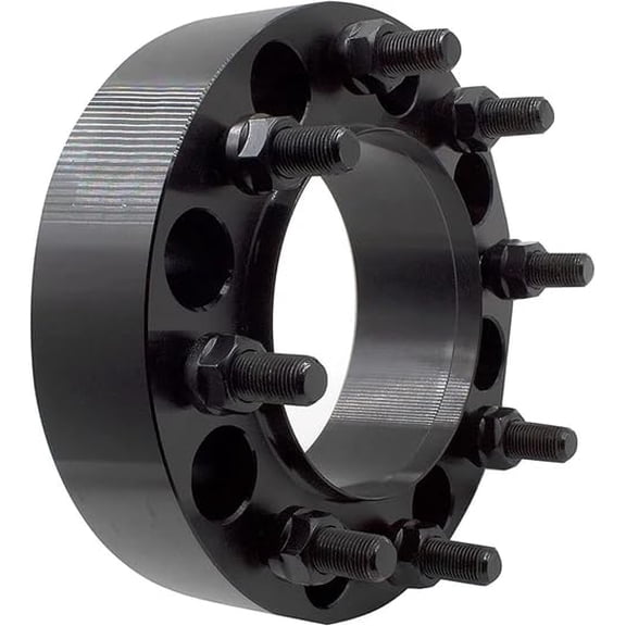 CWA 8x200 Hub Centric Wheel Spacers 2" Inch Compatible with 2005 & Newer F-350 Dually Trucks Grade 12.9 Studs One Piece