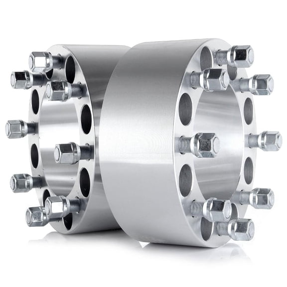 CWA 8x200 Wheel Spacers 3" Inch or 76mm Fits Ford F-350 Ram 3500 Dually 14x1.5 Grade 12.9 Studs Set of 2