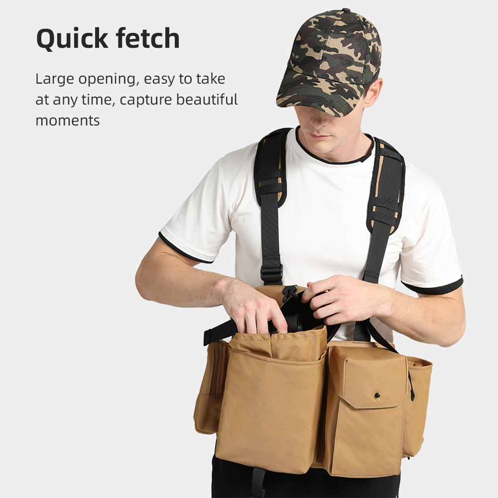 CWATCUN Camera Vest,Body Lens Water Vest Camera Camera Lens Water