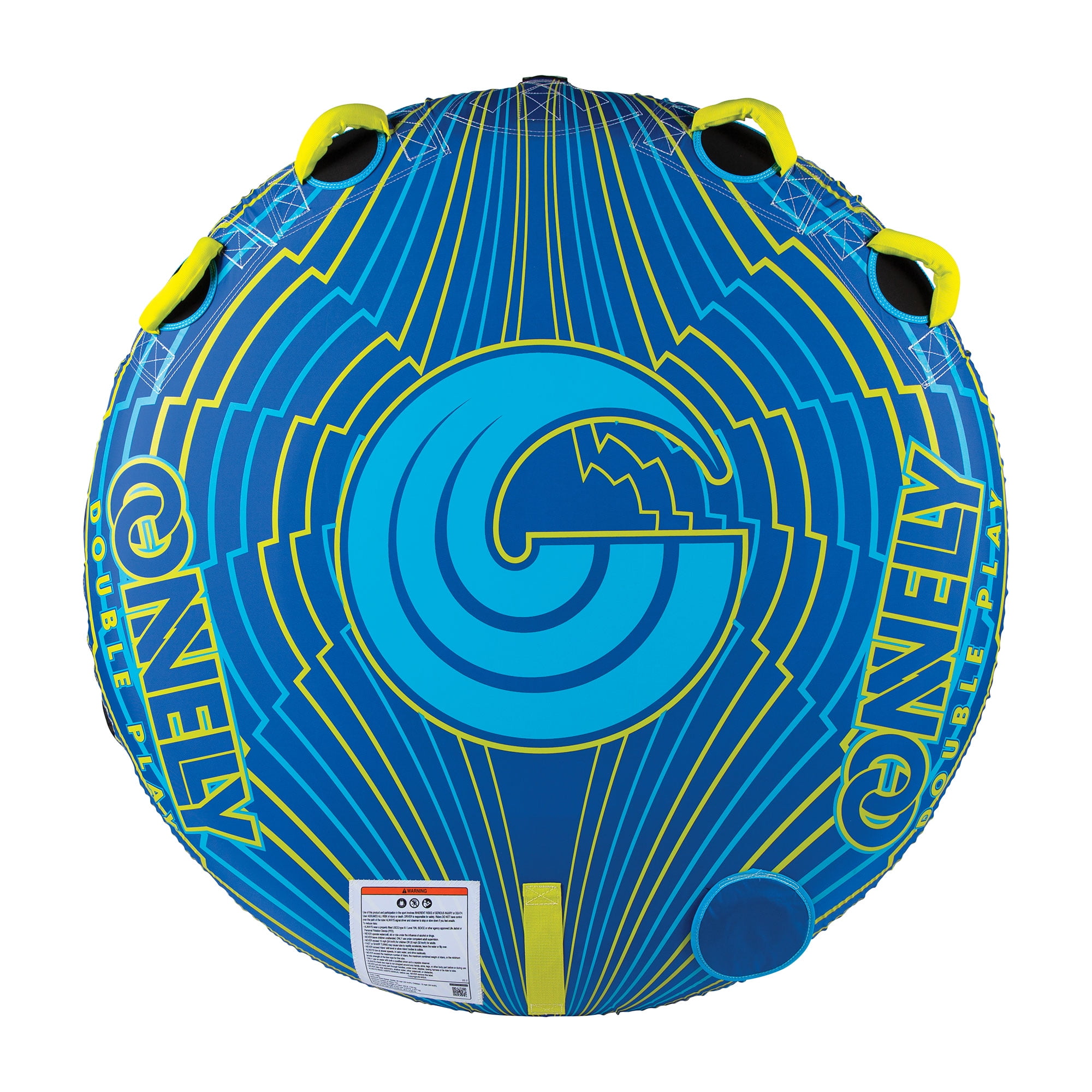 CWB Connelly Double Play 2 Person Flat Round Inflatable Towable Inner Tube