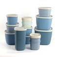 thumbnail image 1 of Cook with Color 26 Piece Plastic Food Storage Container Set with Lids, Blue, 1 of 5