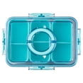 thumbnail image 1 of Cook with Color 3-Compartment Snack Box with Ice pack, Locking Lid and Handle, Dishwasher Safe, Green, 1 of 5