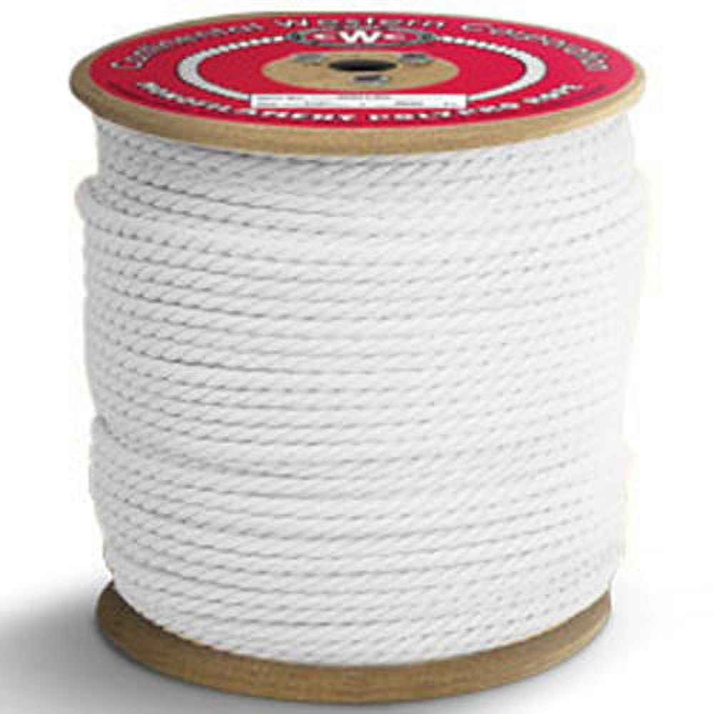CWC 3Strand Polypropylene Rope 3/8" x 1200 ft., White