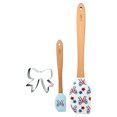 thumbnail image 1 of Cook with Color 3-Piece Patriotic Spatula and Bow-Shaped Cookie Cutter Set, 1 of 5
