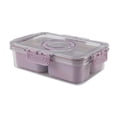 thumbnail image 1 of Cook with Color 4-Compartment Mini Snack Box Food Storage Carrier and Container, Charcuterie Container, Purple, Portable and Dishwasher Safe, Designed to Help with Packed Lunches and Daily Commutes, 1 of 11