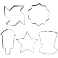 thumbnail image 1 of Cook with Color 7-Piece Stainless Steel Holiday Cookie Cutter Set, Decorative Bow Shapes, 1 of 5