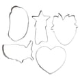 thumbnail image 1 of Cook with Color 3-Piece Patriotic Spatula and Cookie Cutter Set, Red White and Blue, 1 of 5