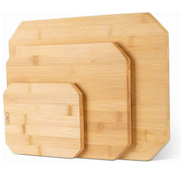 CWC Bamboo Cutting Boards - Set of 3