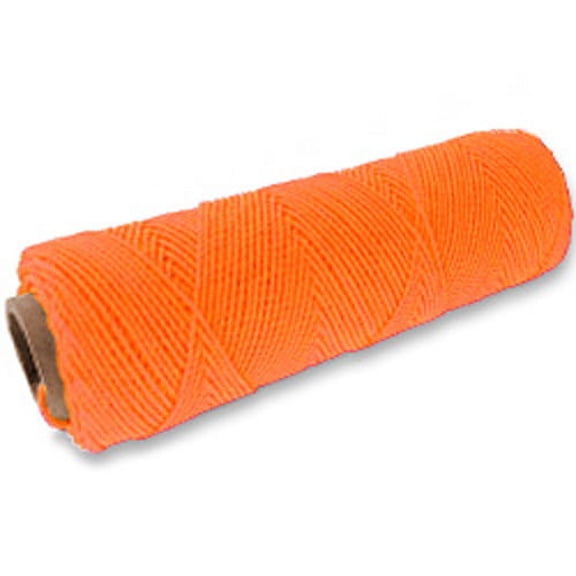 CWC Braided Mason Twine - #18 x 275', Neon orange (Pack of 12 cones)