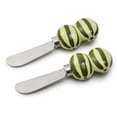 thumbnail image 1 of Cook with Color Cheese Spreader Knife, Stainless Steel Butter and Jam Blade with Figural Fruit Handle, Watermelon, 1 of 5