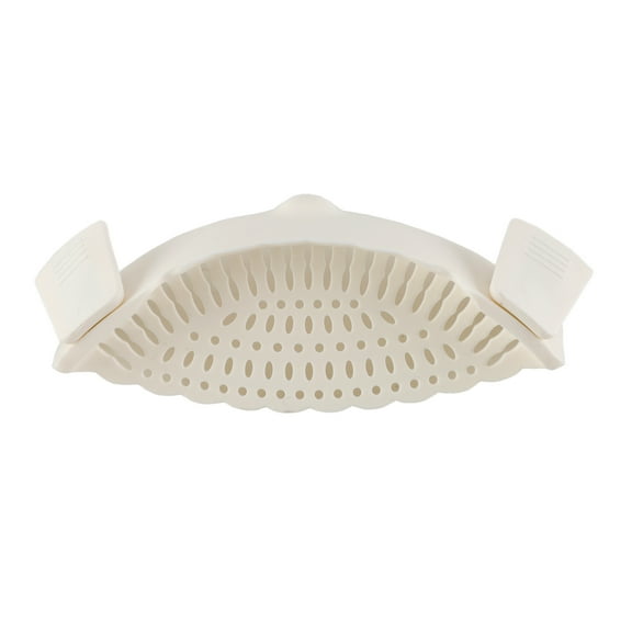 Cook with Color Silicone Clip-On Pot Strainer Compact, Easy, and Efficient