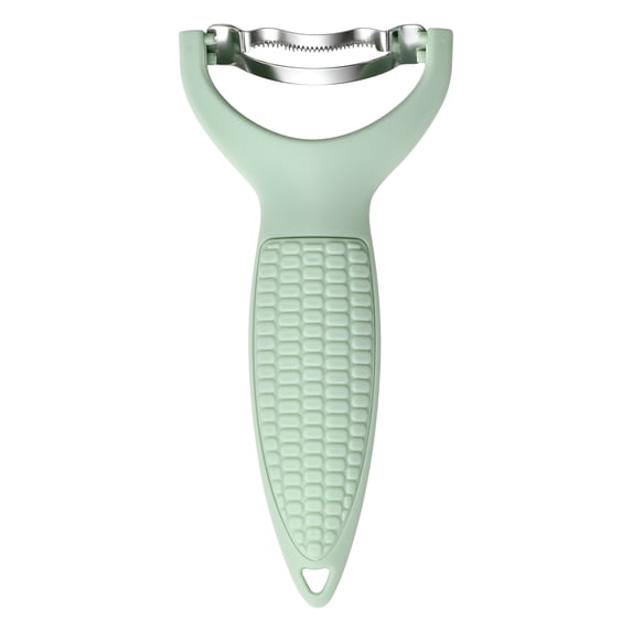 Cook With Color Corn Peeler, Stainless Steel Corn Stripper and Kernel Cutter Tool, Sage