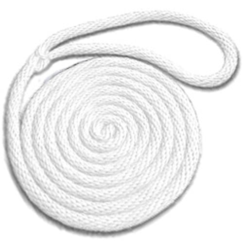 CWC Double Braid Nylon Dock Line - 1/2" x 10 ft., White