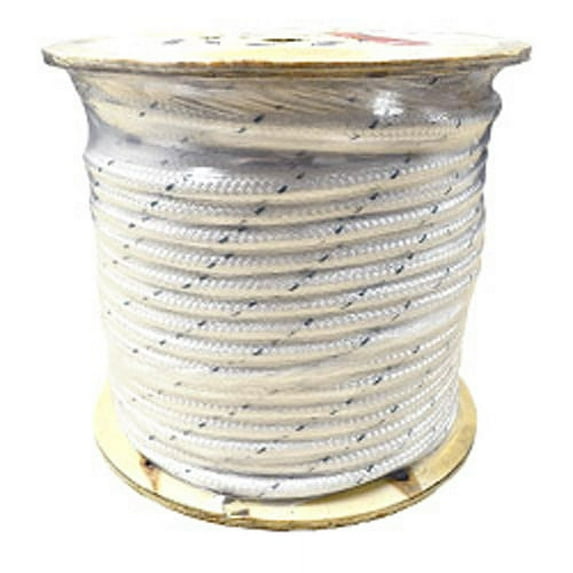 CWC Double Braid Polyester Rope - 1/2" x 600 ft., White
