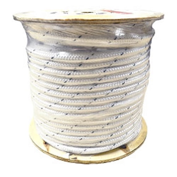CWC Double Braid Polyester Rope - 3/8" x 600 ft., White