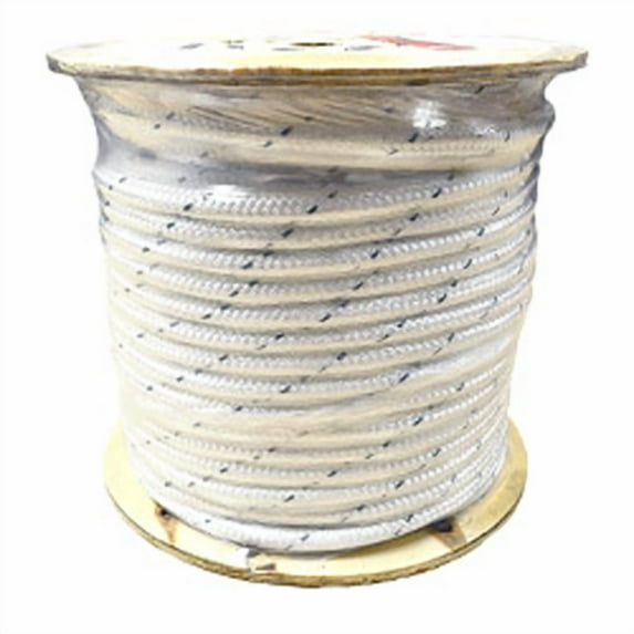 CWC Double Braid Polyester Rope - 5/8" x 600 ft., White