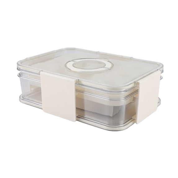 Cook with Color 2-Level Egg Carrier with Ice Packs for Chilled Storage, Holds up to 24 Eggs, Portable Food Storage Container with Locking Lid and Carry Handles, BPA-Free, Reusable, Dishwasher Safe