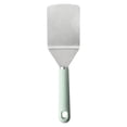 thumbnail image 1 of Cook with Color 12.6" Stainless Steel Griddle Turner, Flat Top Spatula with Silicone Grip, Sage, 1 of 5