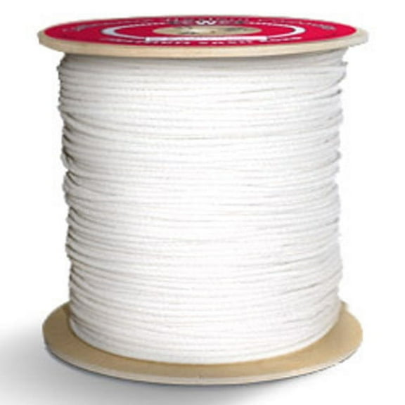 CWC PRO SERIES Sash Cord - Size #6, 3/16" x 1200 ft., White
