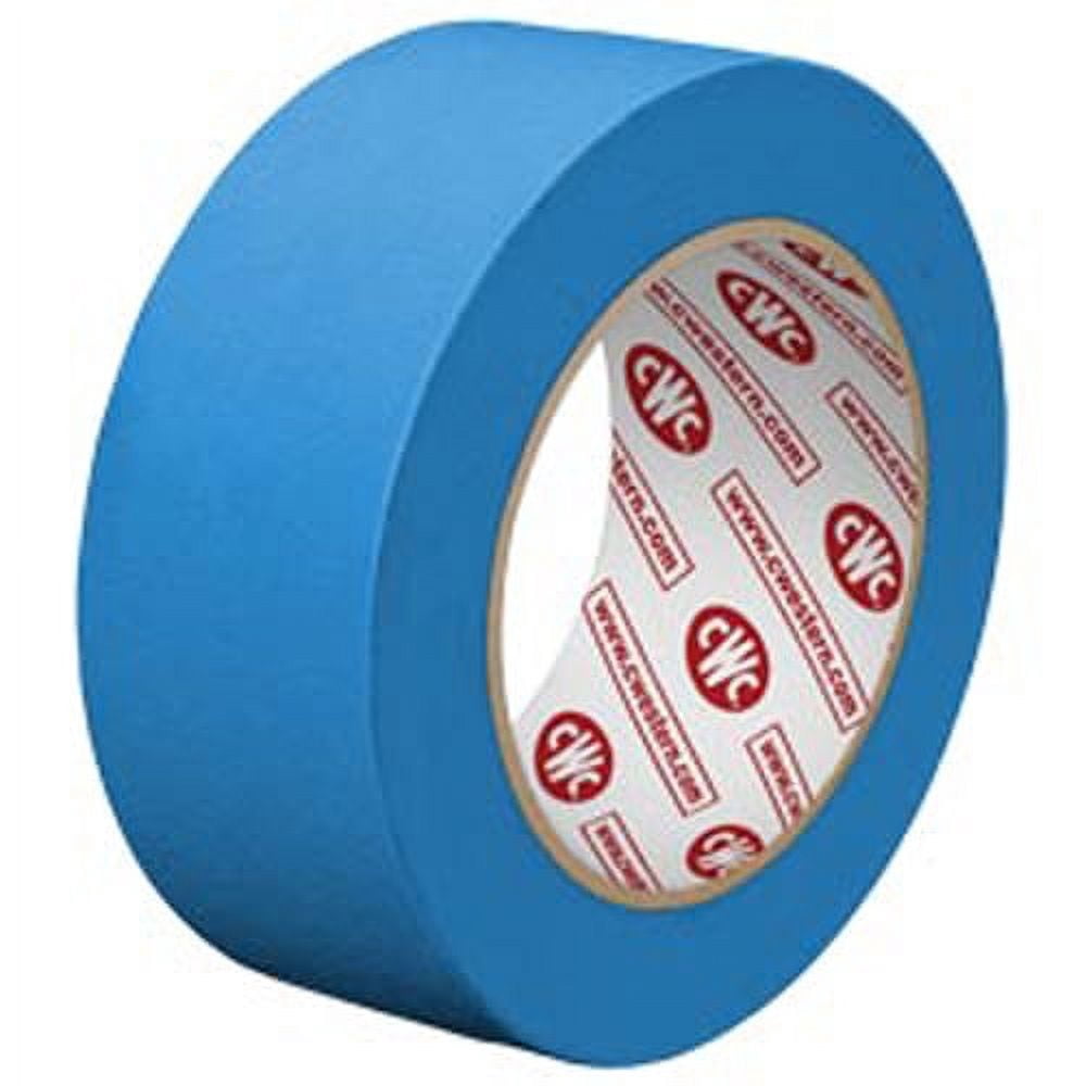 CWC Painters Tape - 14 Day, 5.2 mil, 1-1/2" x 60 yds, Blue (Pack of 20 rolls)