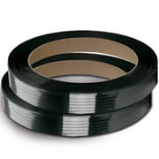 CWC Polyester Strapping - 1/2 x .020 x 3600, Black, 16 x 3 Core Pack of 2 coils