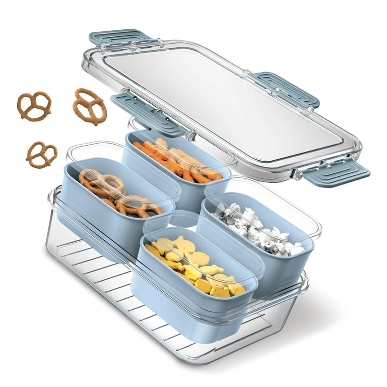 Cook With Color 4-Compartment Mini Snackle Box, Charcuterie and
