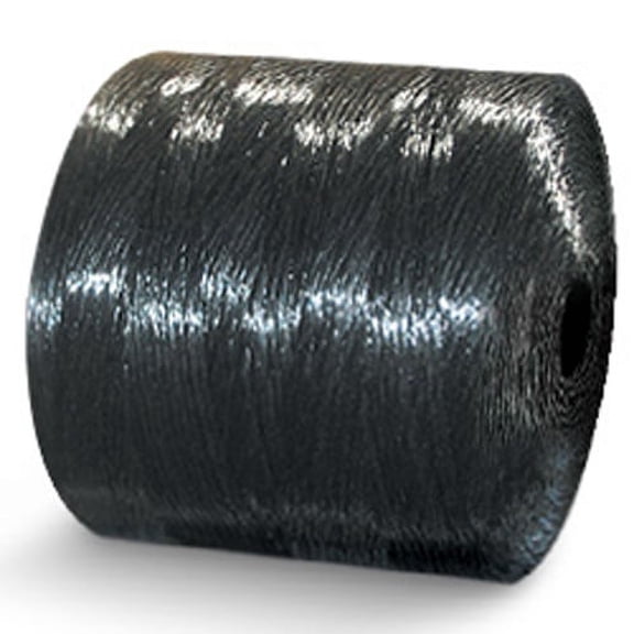 CWC Split Film Polypropylene Tying Twine - 1 Ply, 210 lbs Tensile, Black (Pack of 4 rolls)
