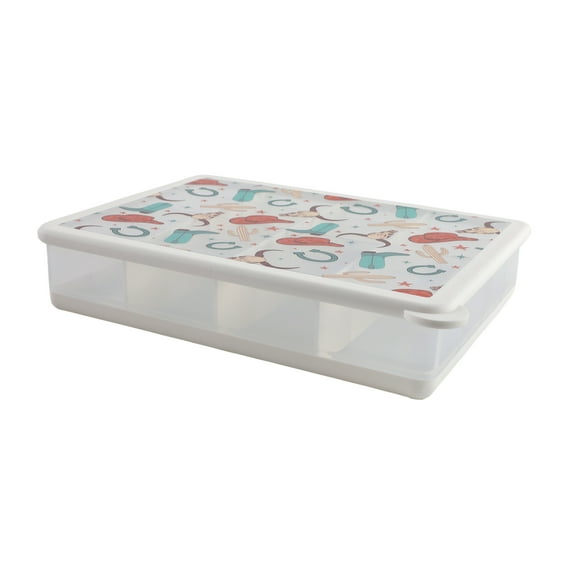 Cook with Color Boots Snackle Box with Airtight Leak-Proof Lid, White