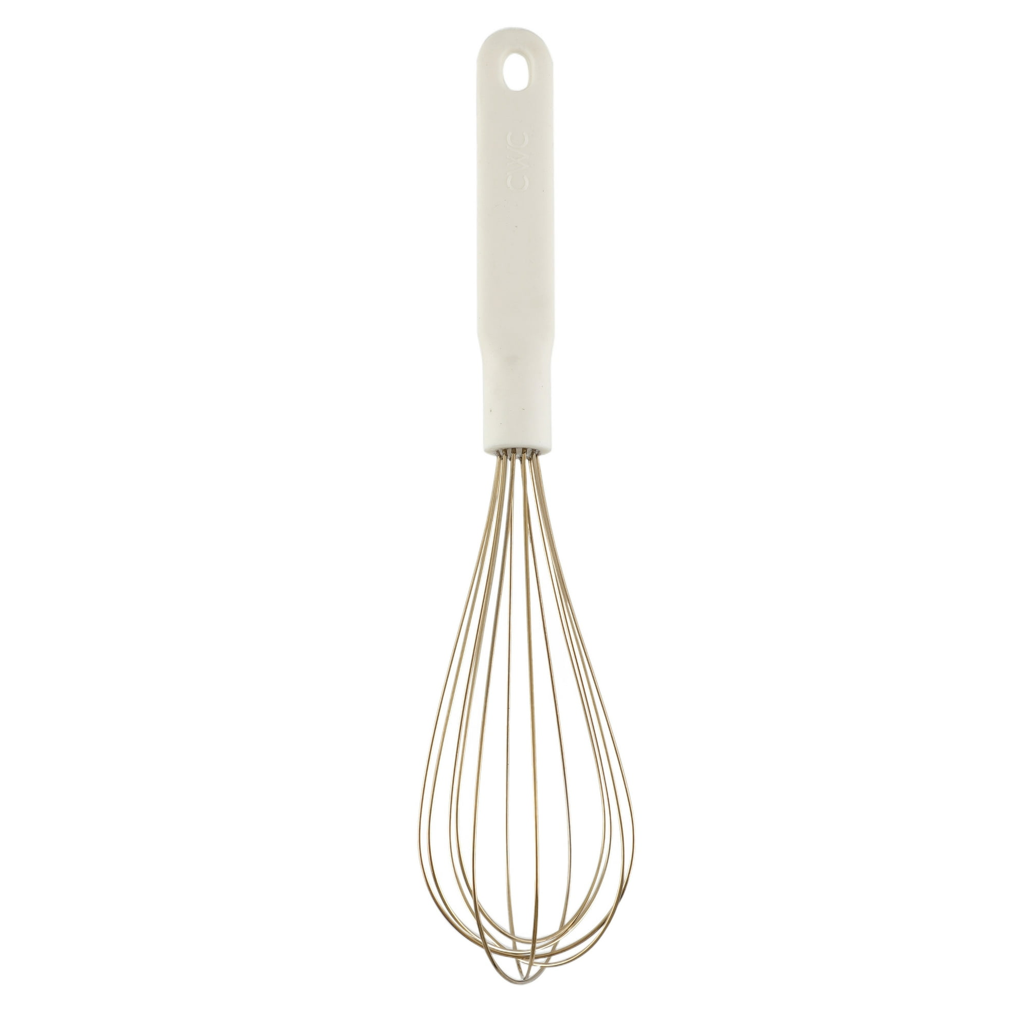 Cook with Color Wire Hand Whisk for Cooking – Durable, Rust-Resistant & Dishwasher Safe, Cream & Gold