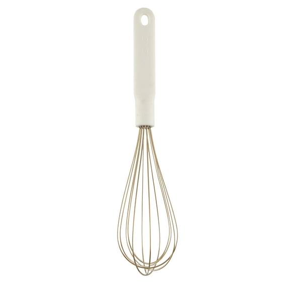 Cook with Color Wire Hand Whisk for Cooking – Durable, Rust-Resistant & Dishwasher Safe, Cream & Gold