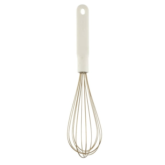 Cook with Color Wire Hand Whisk for Cooking Durable, Rust-Resistant & Dishwasher Safe, Cream & Gold