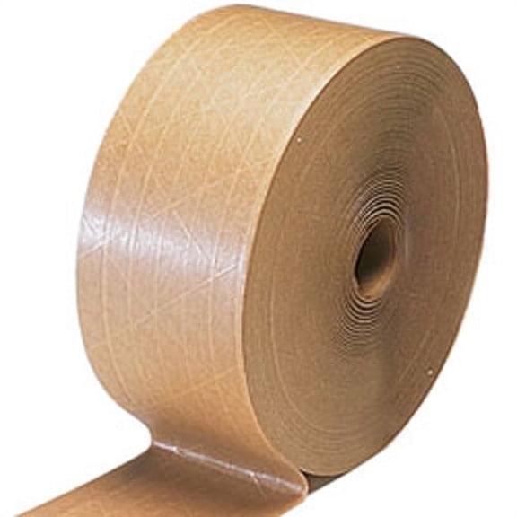 CWC Water Activated Kraft Tape - 2 3/4" x 450' (Pack of 10 rolls)