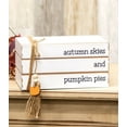 thumbnail image 1 of CWI Fall Decor - Autumn Skies Pumpkin Pies Stacked Book, 1 of 1