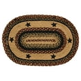 thumbnail image 1 of CWI Gifts BlackBerry Star Braided 20 Inch by 30 Inch Oval Rug, 20"x30", Multicolor, 1 of 2