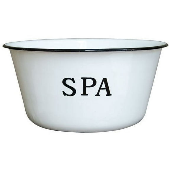 CWI Gifts Enamel Spa Bowl, 8-Inch by 3.75-Inch