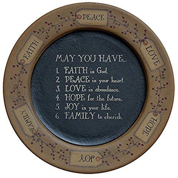 CWI Gifts G31499 11" May You Have.Plate, Multicolor