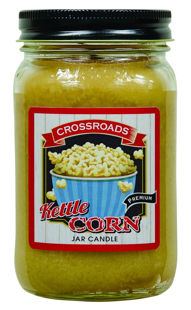 CWI Gifts Kettle Corn Pint Jar Candle, Multi