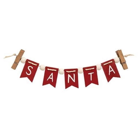 CWI Gifts Santa Mini Clip Banner