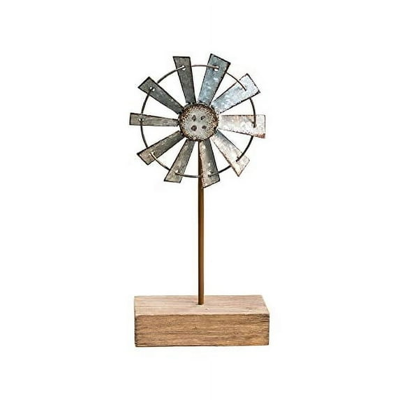 CWI Gifts Simple Windmill Table Sitter, 10 Inches, Multicolored