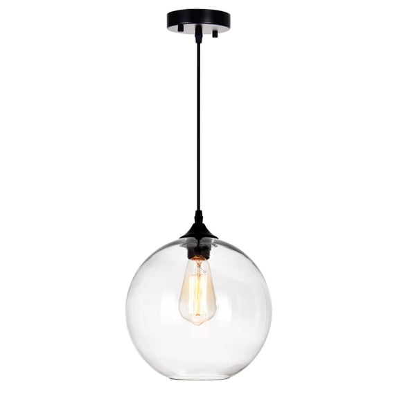 CWI Lighting 1 Light Contemporary Glass Mini Down Pendant in Clear