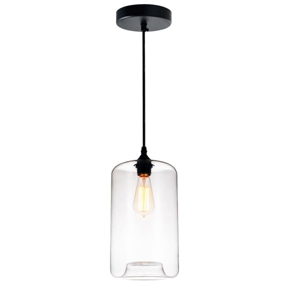 CWI Lighting 1 Light Contemporary Glass Mini Pendant in Clear