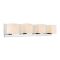 thumbnail image 1 of CWI Lighting 4 Light Contemporary Metal Bathroom Sconce in Satin Nickel, 1 of 5