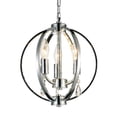 thumbnail image 1 of CWI Lighting Abia 3 Light Up Contemporary Metal Mini Pendant in Chrome, 1 of 2