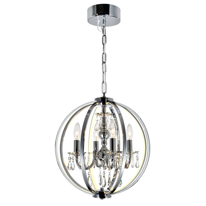 Contemporary metal best sale chandelier