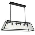 thumbnail image 1 of CWI Lighting Alyson 6 Light Down Farmhouse Metal Chandelier in Black, 1 of 6