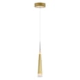 thumbnail image 1 of CWI Lighting AndesContemporary Metal LED Down Mini Pendant in Satin Gold, 1 of 3